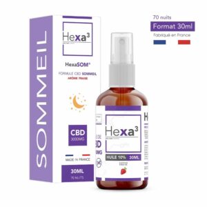 Huile CBD Cure Sommeil Hexa3 10% (30mL)
