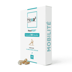 HexaFLEX 60 capsules CBD Mobilité - 1800mg - Hexa3