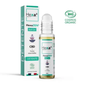 Roll-on CBD Bio aux huiles essentielles spécial Détente HexaZEN® 10ml