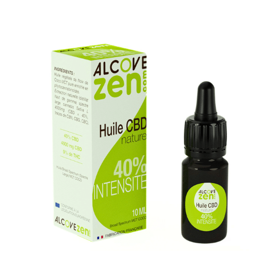 Huile CBD 40% Intensité Nature - AlcoveZen