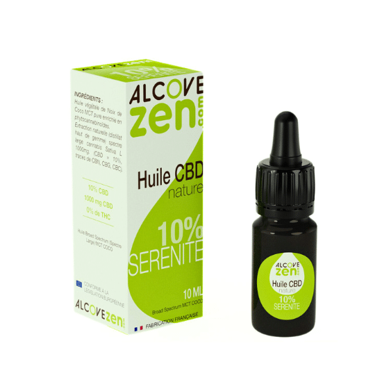 Huile CBD 10% Sérénité Nature